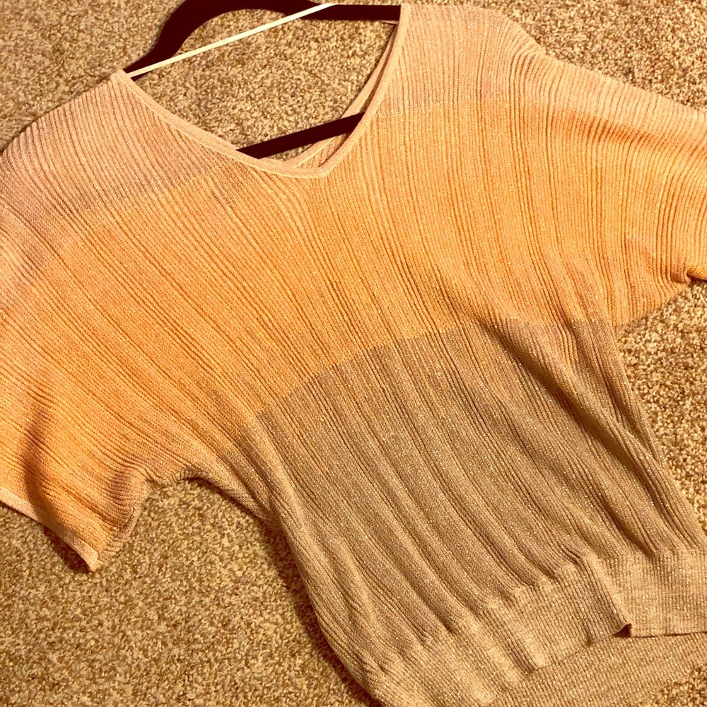 NWOT. INC double V sweater. Size P.